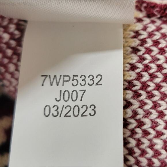 Lucky Brand Jacquard Cardigan Open Front Longline Aztec Southwest Size XL - Picture 8 of 9